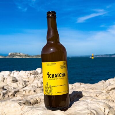 TCHATCHE BIER mit ZITRONEN-THYMIAN 75cl (Gastronomisches Marseille-Bier)