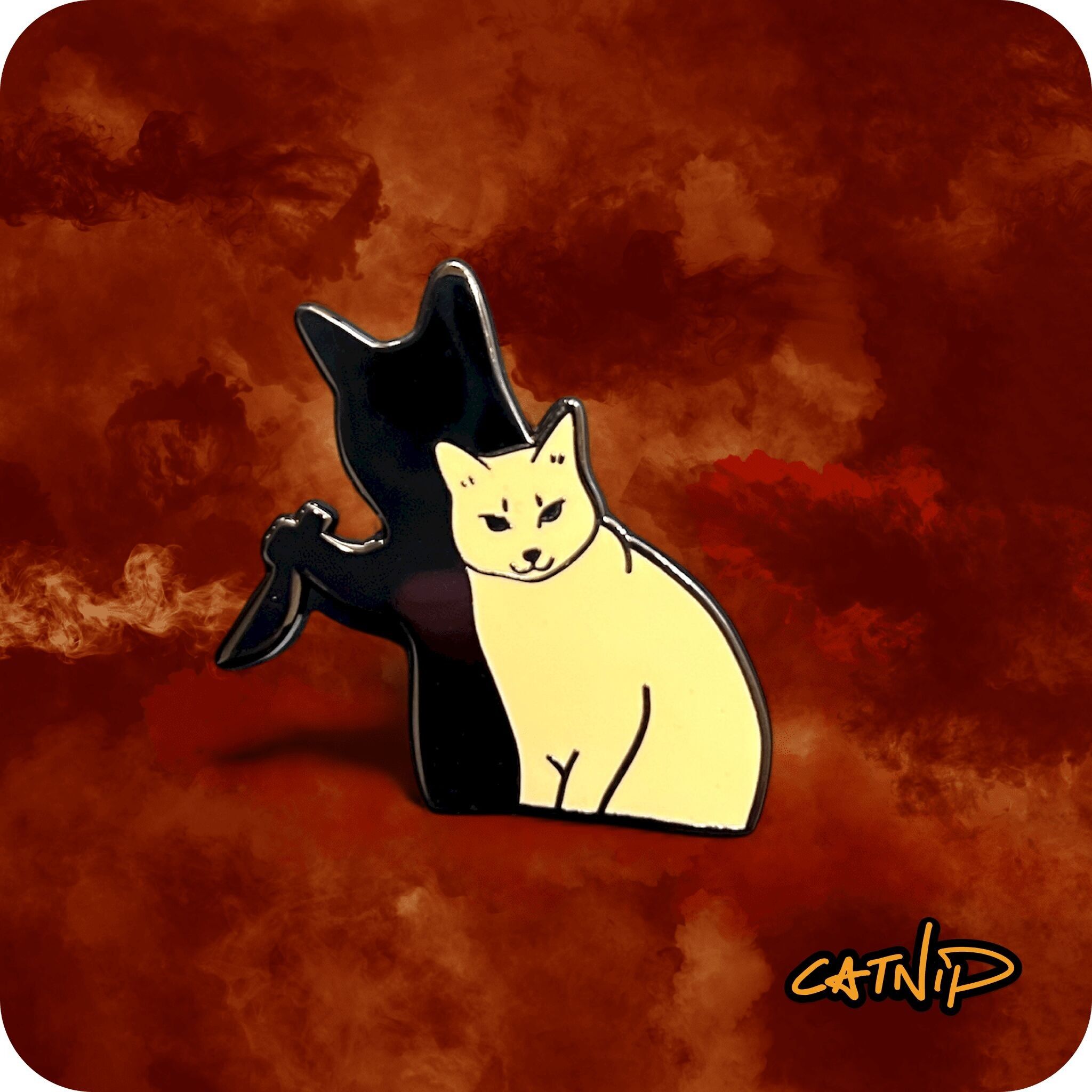 Cat Enamel Pin - Chaos is within me