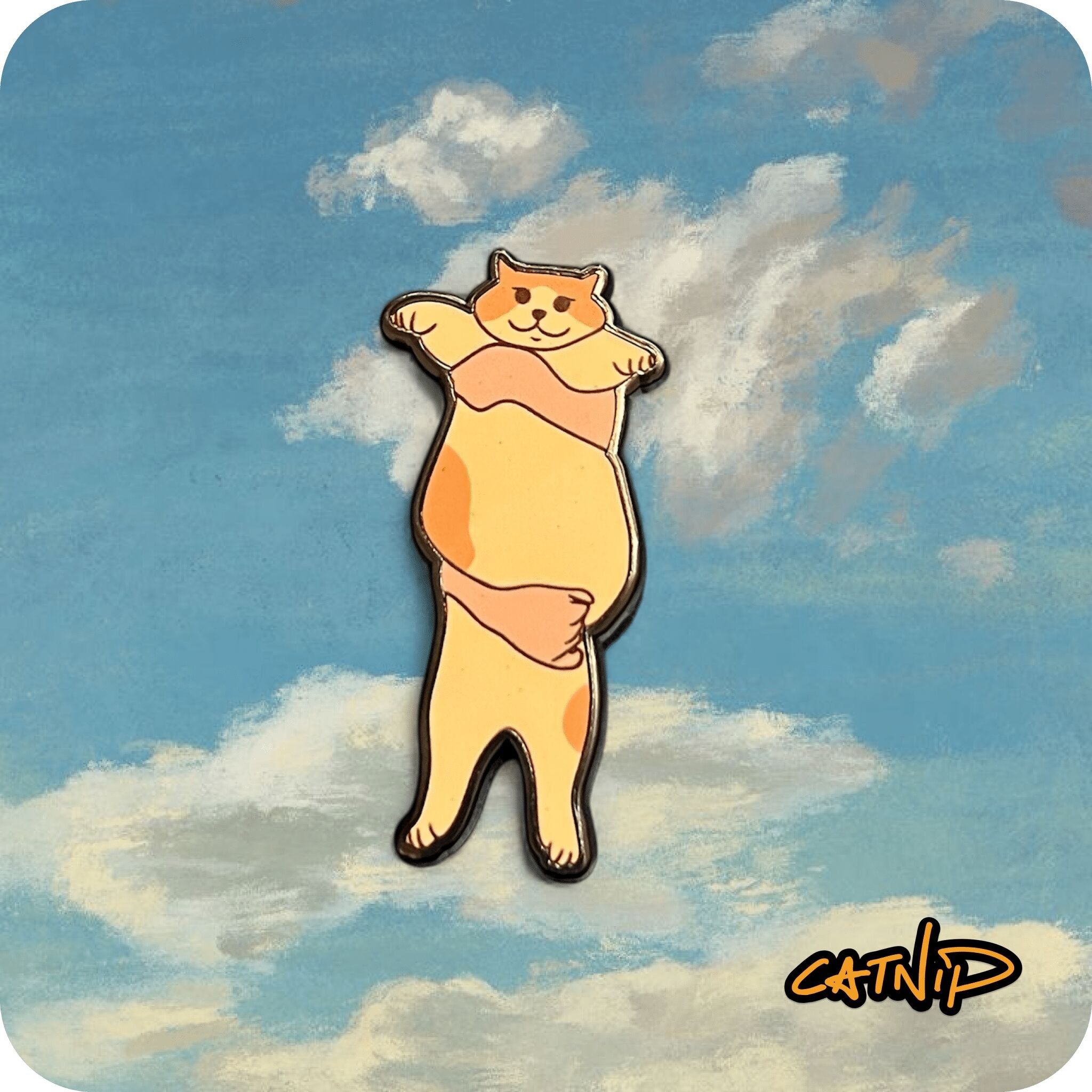 Cat Enamel Pin - Put me the down pls