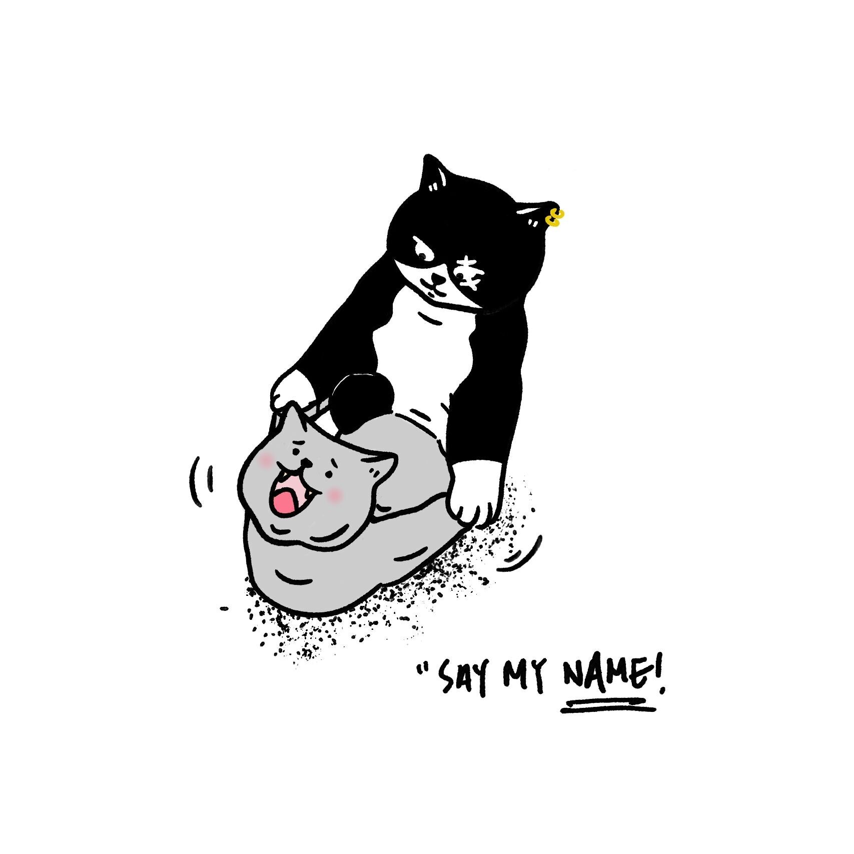 "Say my name" - Art Print
