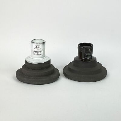 Ceramic Candle Holder for Dinner Candles | Handmade in NL | wheel thrown
