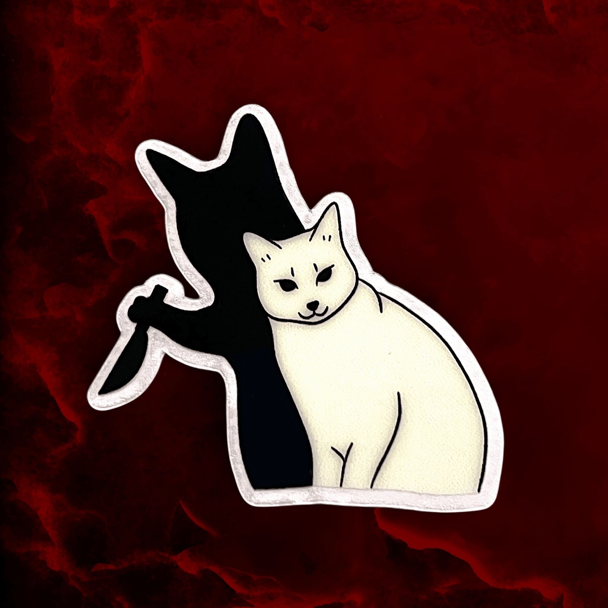 Cat sticker - Chaos is within me