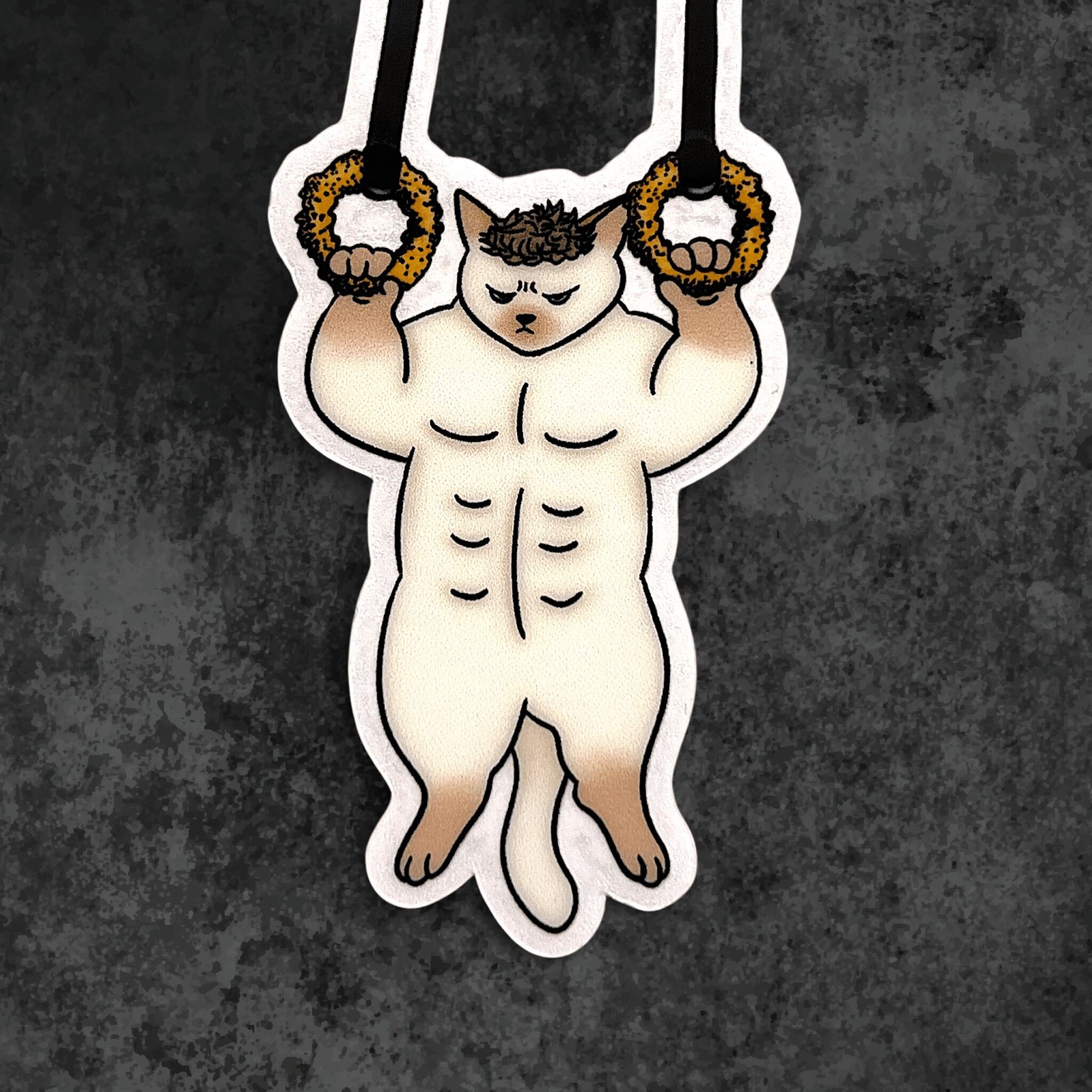 Gym cat sticker - Nick