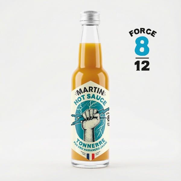 TONNERRE Yellow Habanero Chili Sauce 8/12, 100 ml - Hot Sauce