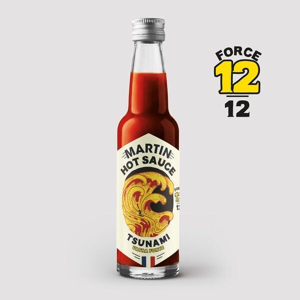 TSUNAMI 12/12 Pure Raw Chili Sauce, 100 ml - Hot Sauce