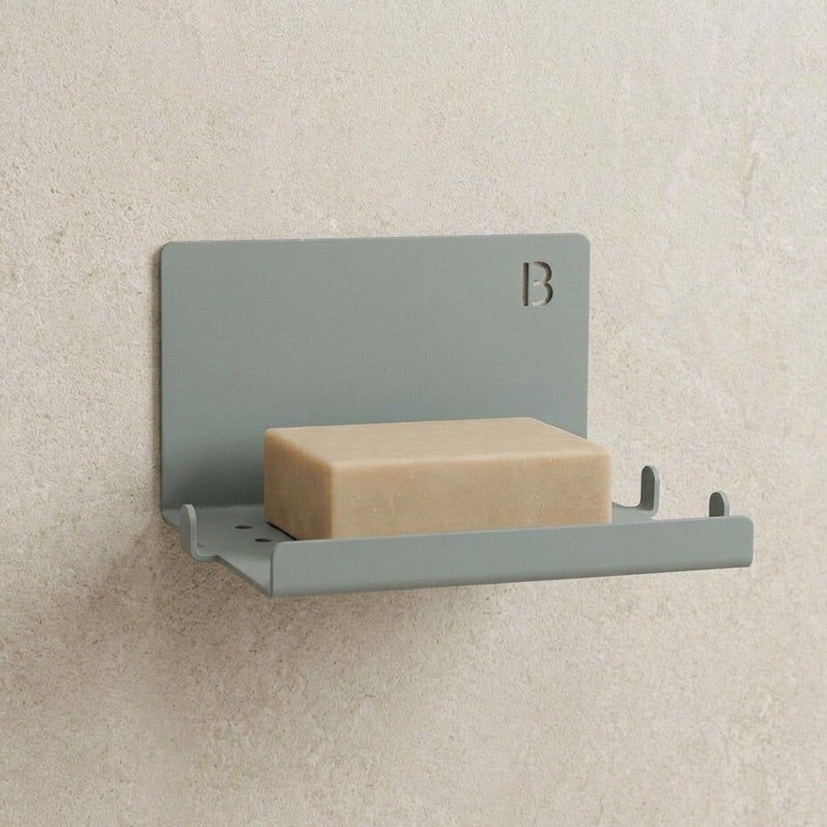 Wall-mounted soap dish