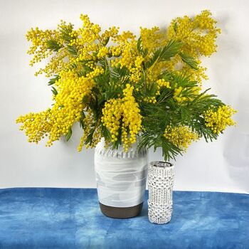 Vase de plage blanc Waimea | Vase à fleurs | uniques | fait à la main | céramique | lanikai |waikiki | banzaï | makua 6