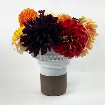 Vase de plage blanc Waimea | Vase à fleurs | uniques | fait à la main | céramique | lanikai |waikiki | banzaï | makua 9