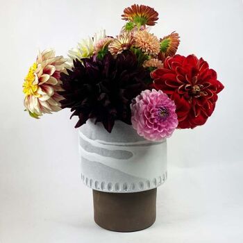 Vase de plage blanc Waimea | Vase à fleurs | uniques | fait à la main | céramique | lanikai |waikiki | banzaï | makua 10
