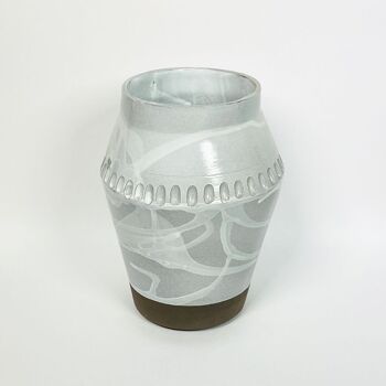 Vase de plage blanc Waimea | Vase à fleurs | uniques | fait à la main | céramique | lanikai |waikiki | banzaï | makua 11