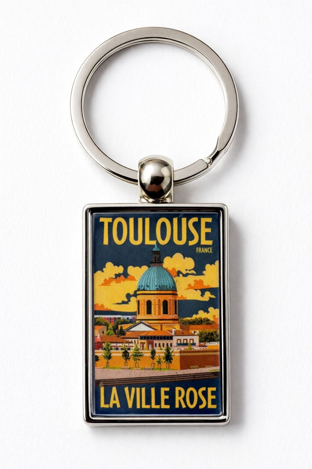 Toulouse, the Pink City Keyring