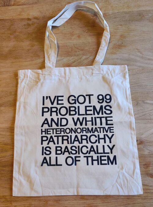 Patriarchy Tote Bag - white