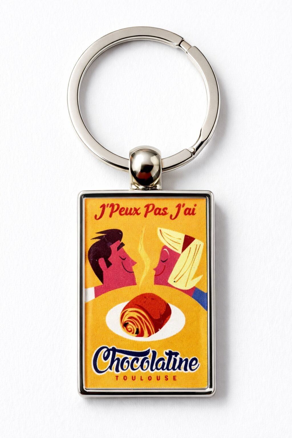 "I CAN'T, I HAVE CHOCOLATINE" KEYCHAIN ​​TOULOUSE