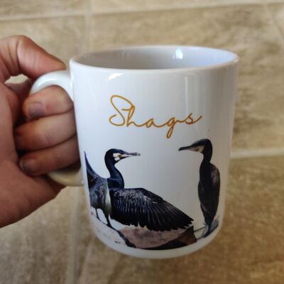 Tasse d'observateur d'oiseaux - shags