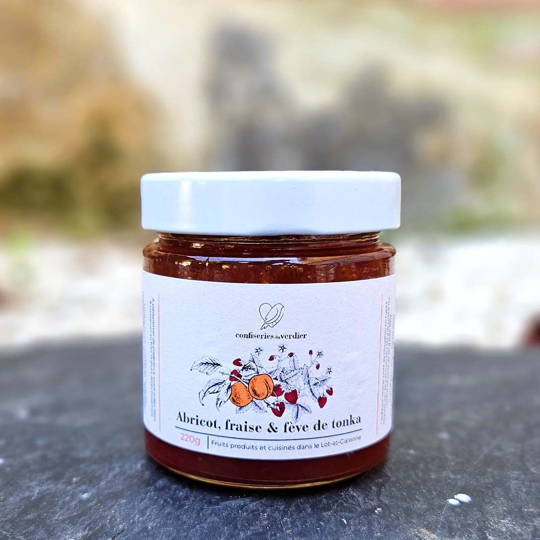 Abricot, fraise et fève de Tonka