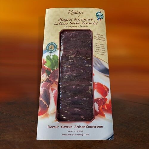 Sliced ​​dried duck breast IGP Gers 120g