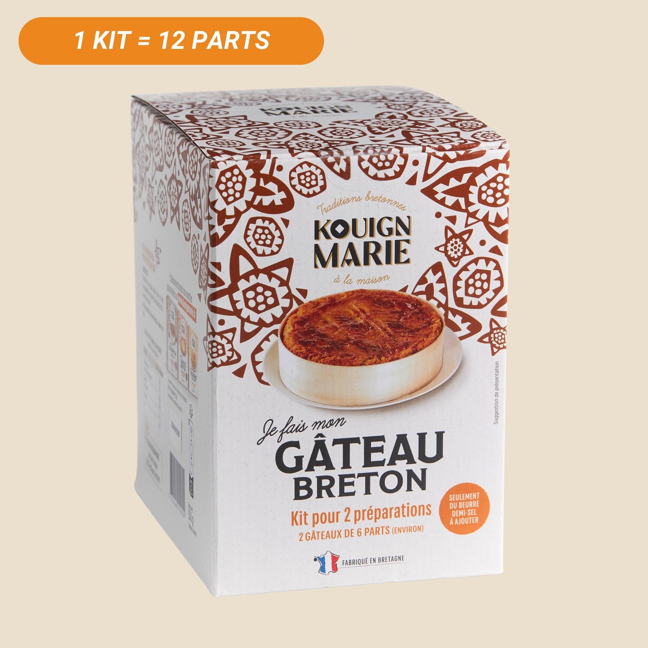 "I MAKE MY OWN BRETON CAKE" KIT - 2 cakes for approximately 6 people each.