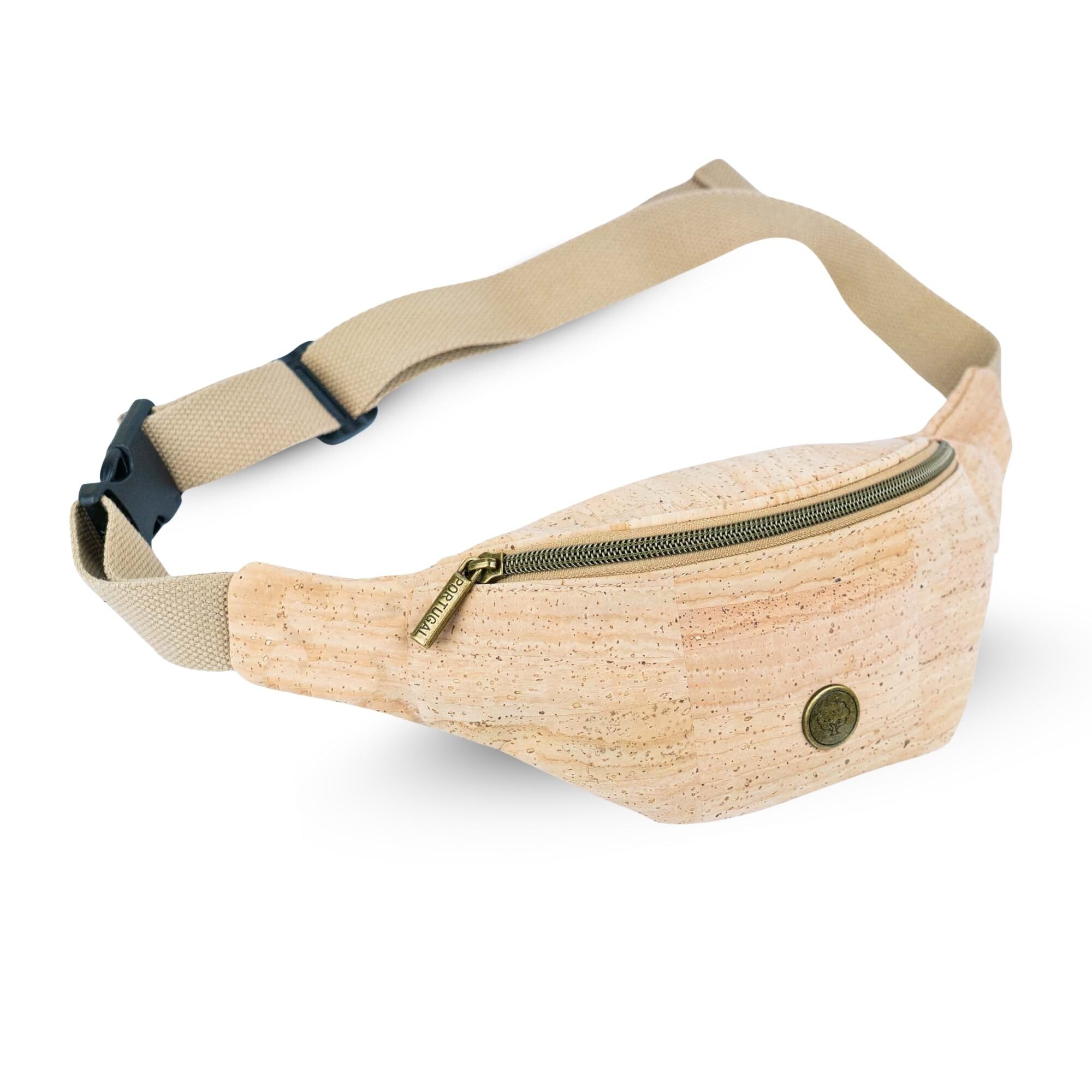 Bauchtasche aus Naturkork mit verstellbarem Riemen, Modell BAG-2366