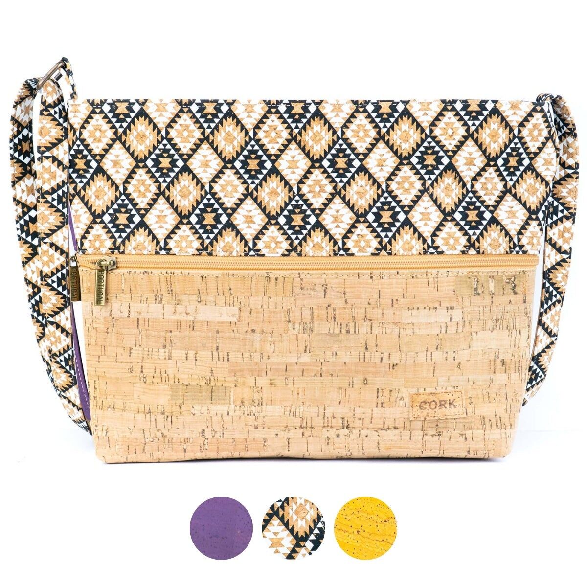 Handtasche aus Naturkork | Vegane Schultertasche BAGP-314