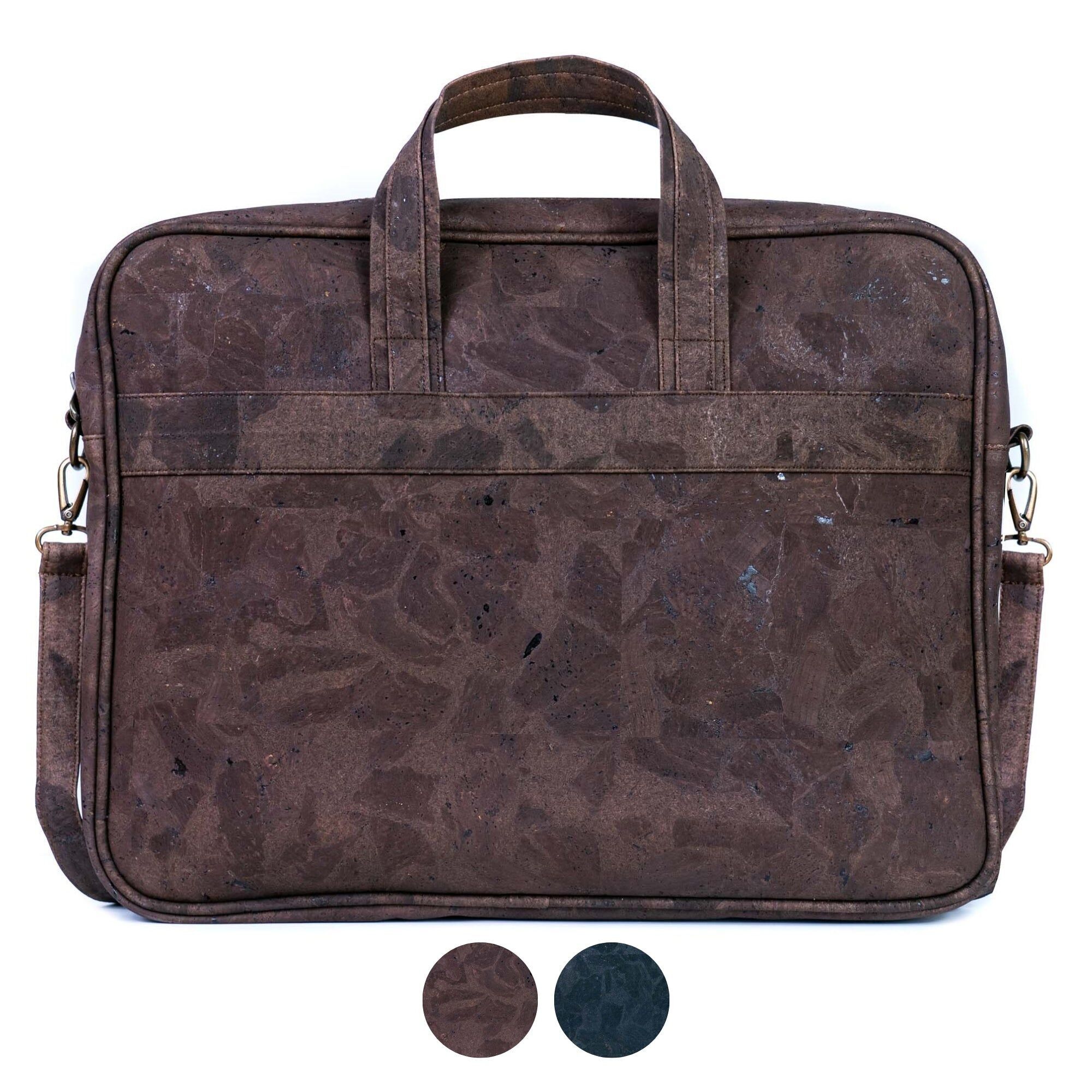 Maletín profesional de corcho para portátil - Maletín vegano con bandolera BAGP-034