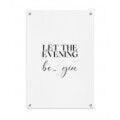 Let The Evening Be Gin Garden Poster (60x90cm)