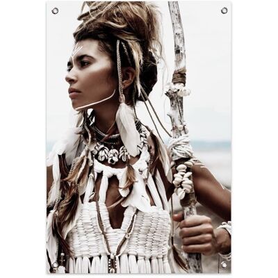 Boho Female Warrior Garden Poster (60x90cm)