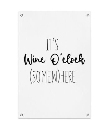 Affiche Jardin It's Wine O'clock (Somew) here (60x90cm) 1