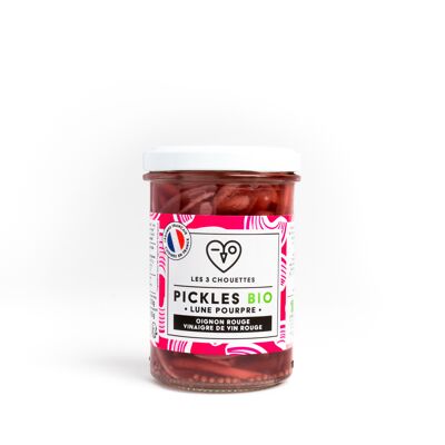Bio-Pickles mit roten Zwiebeln