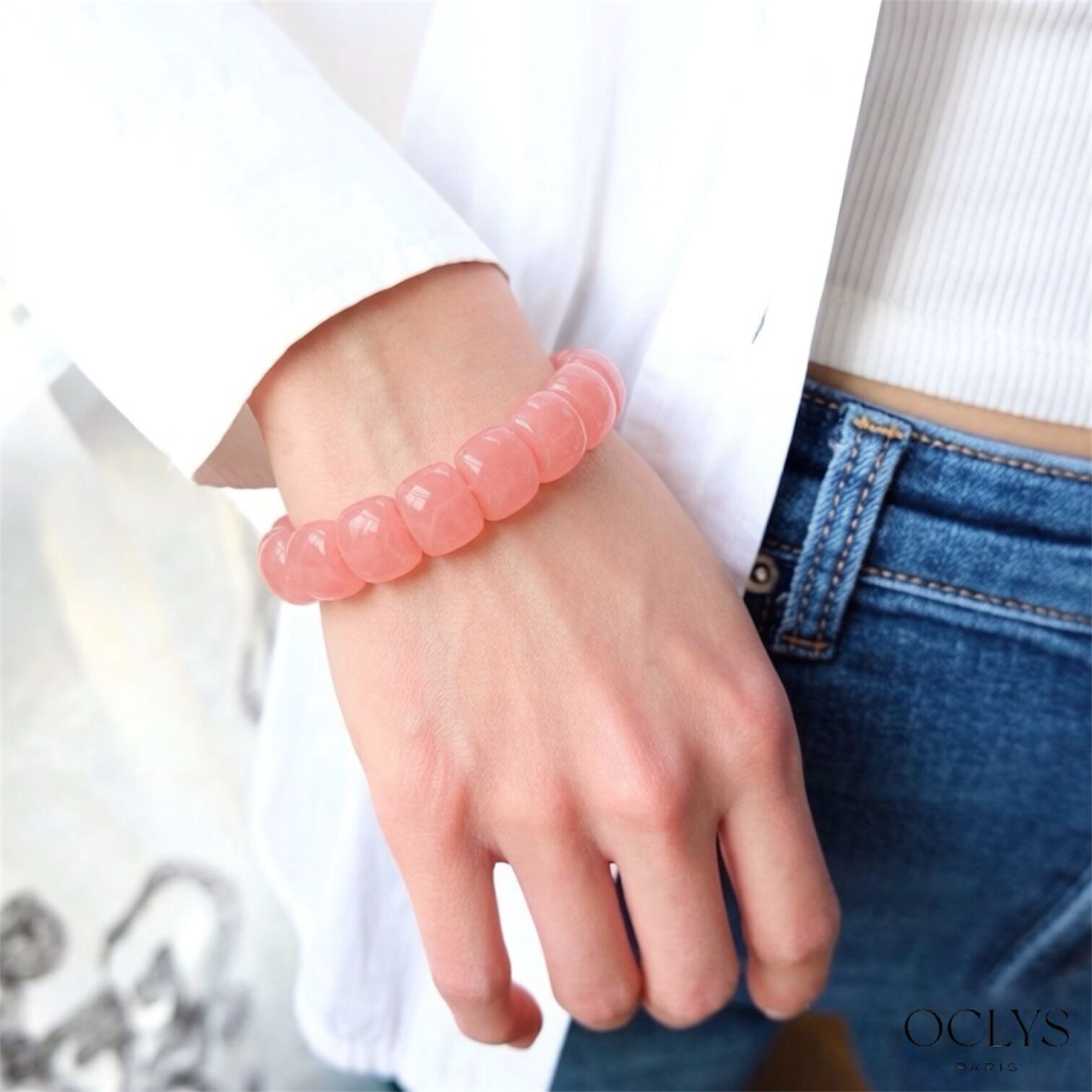 Elina Colorful Elastic Resin Bracelet