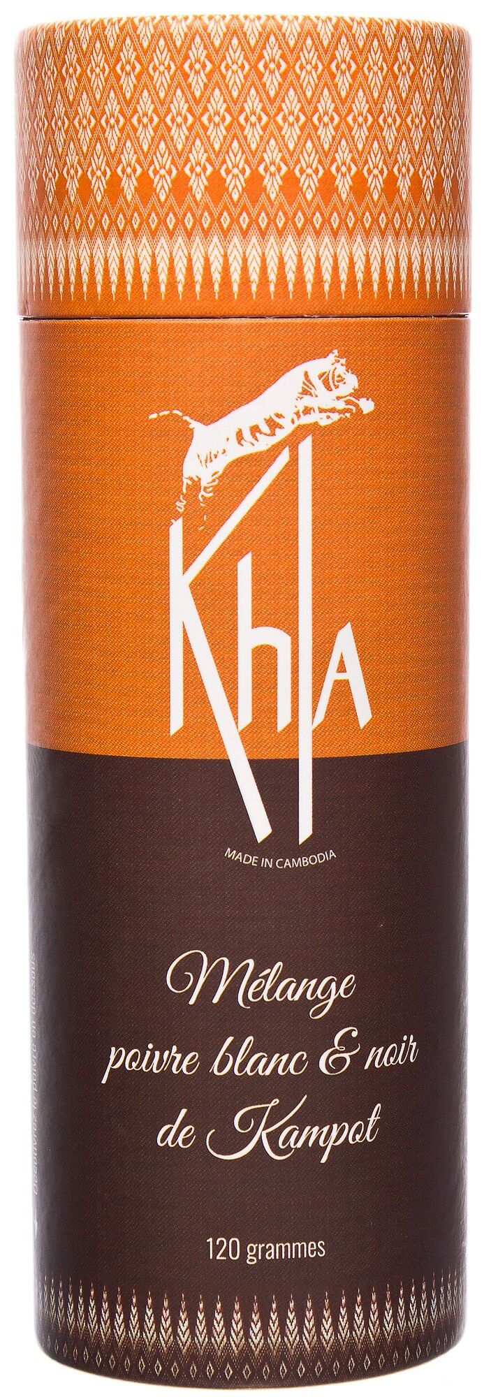 Kampot IGP White & Black Pepper Mix - 120g Tube - TPNBK120