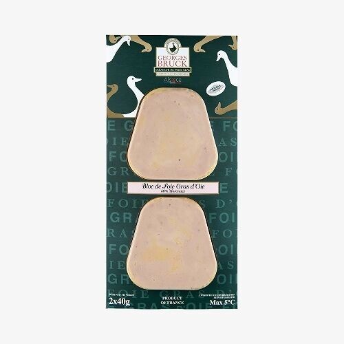 Bloc de foie gras d'oie "duo" 80g