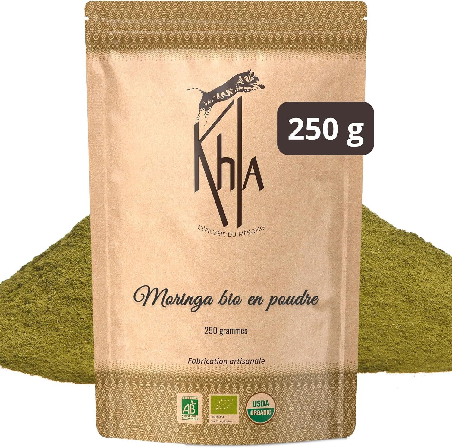 Organic Moringa Powder - 250g Pouch - VMOR250