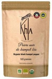 Kampot Black Pepper PGI - Organic - Premium - Whole Grains - 500g - VPNK500
