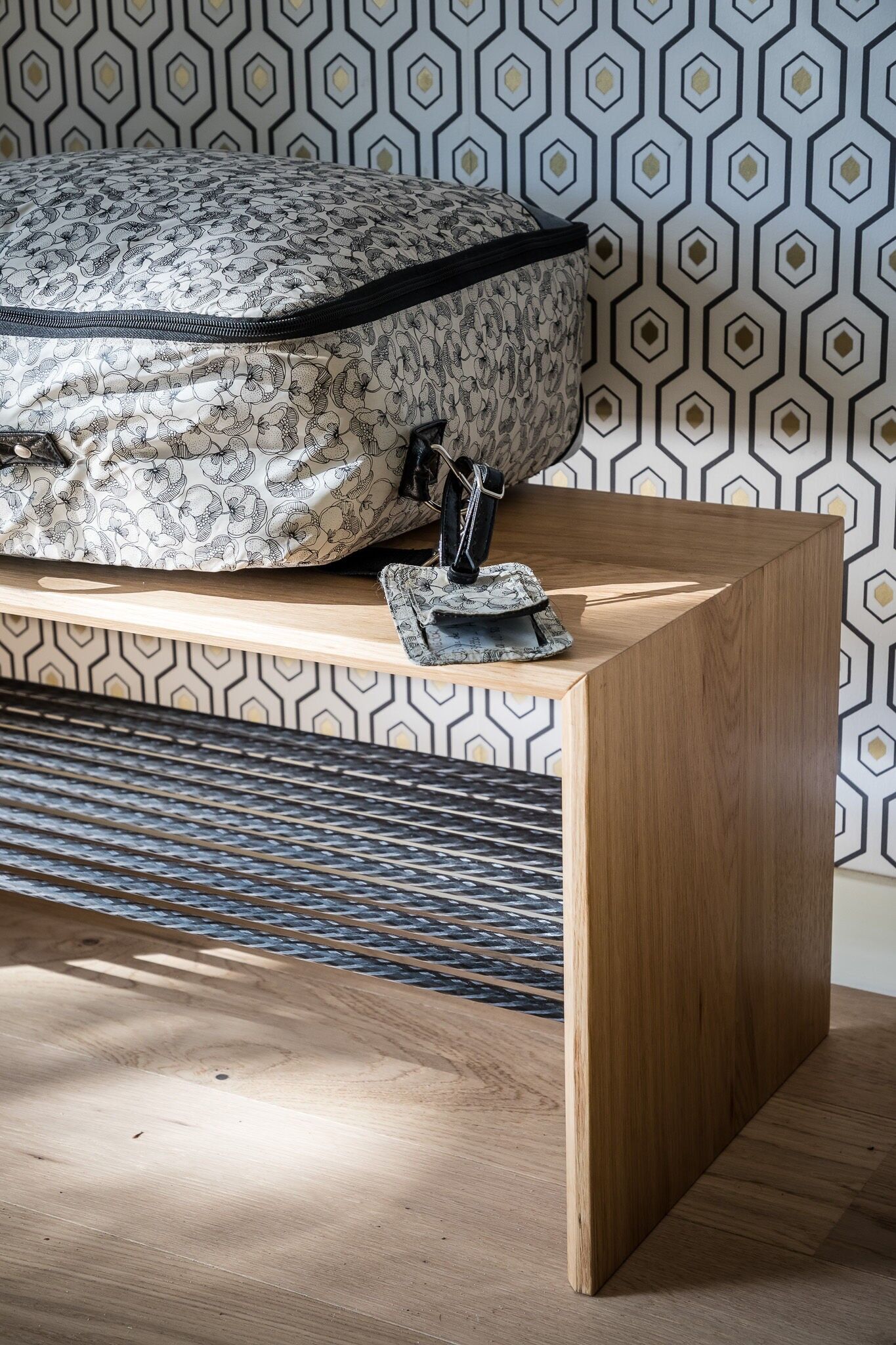 Melanie Oak Bench