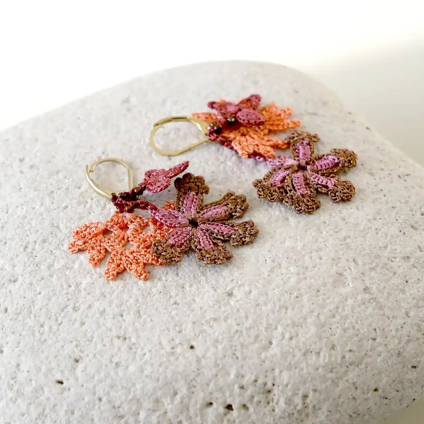 BLOOM THREAD AND PEARL LACE EARRINGS