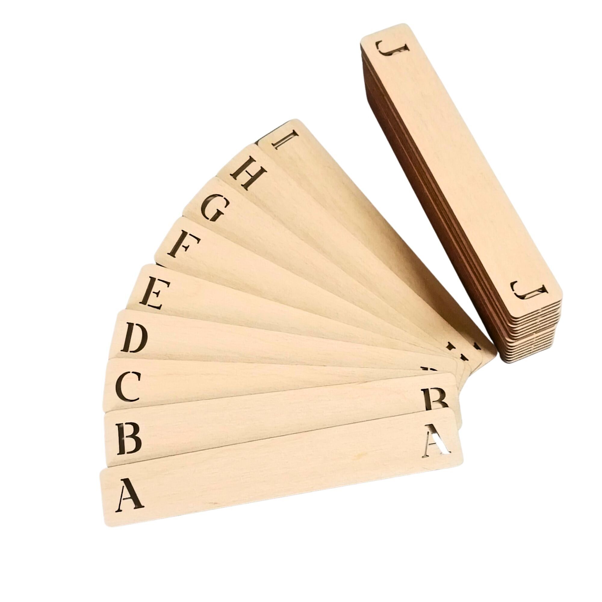 Universal Alphabetical Storage Organizer Dividers CD, DVD, Book, Vynil Wooden Dividers