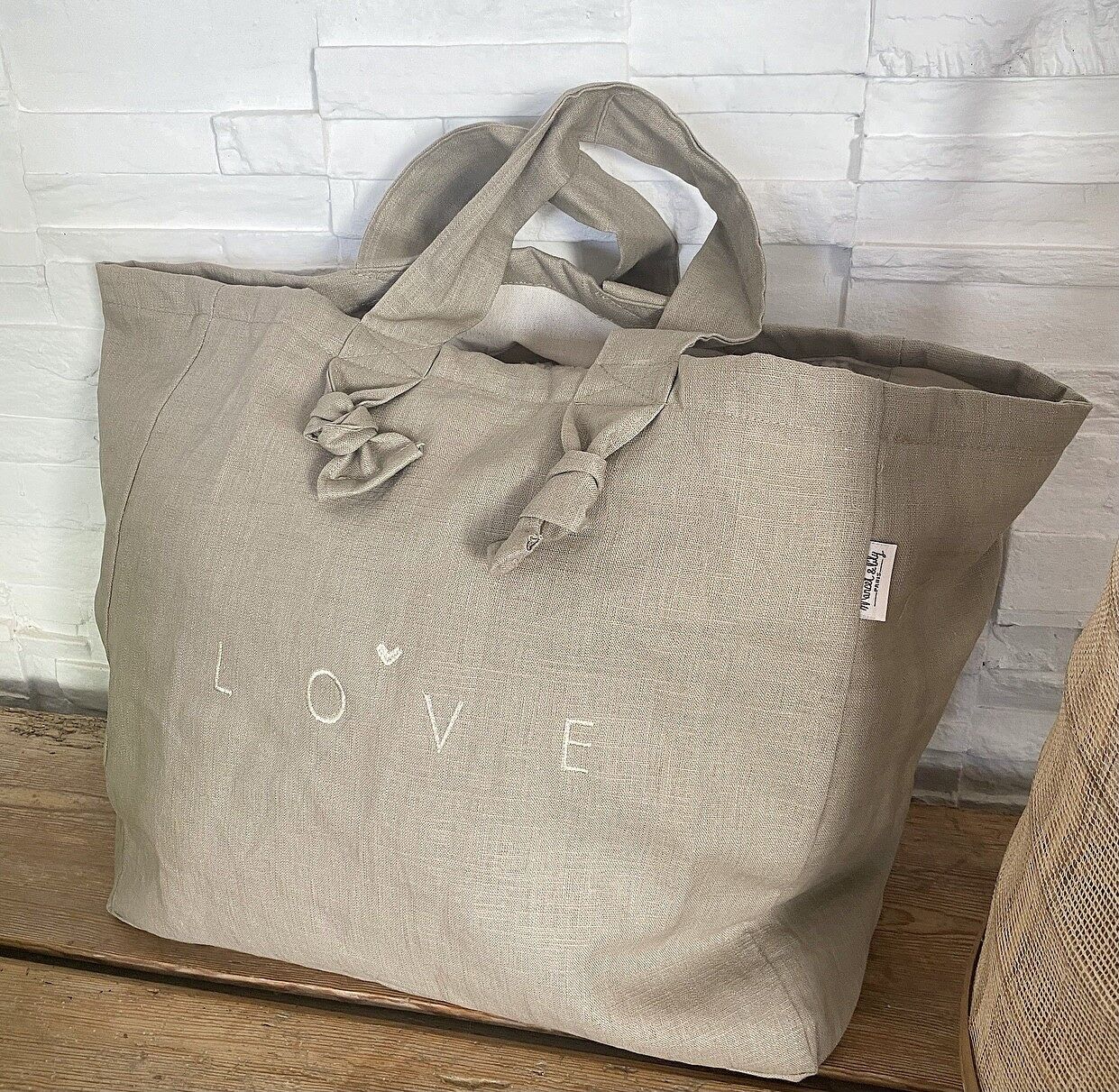 SALDI: Confezione da 2 borse per la spesa - Gazelle - LOVE