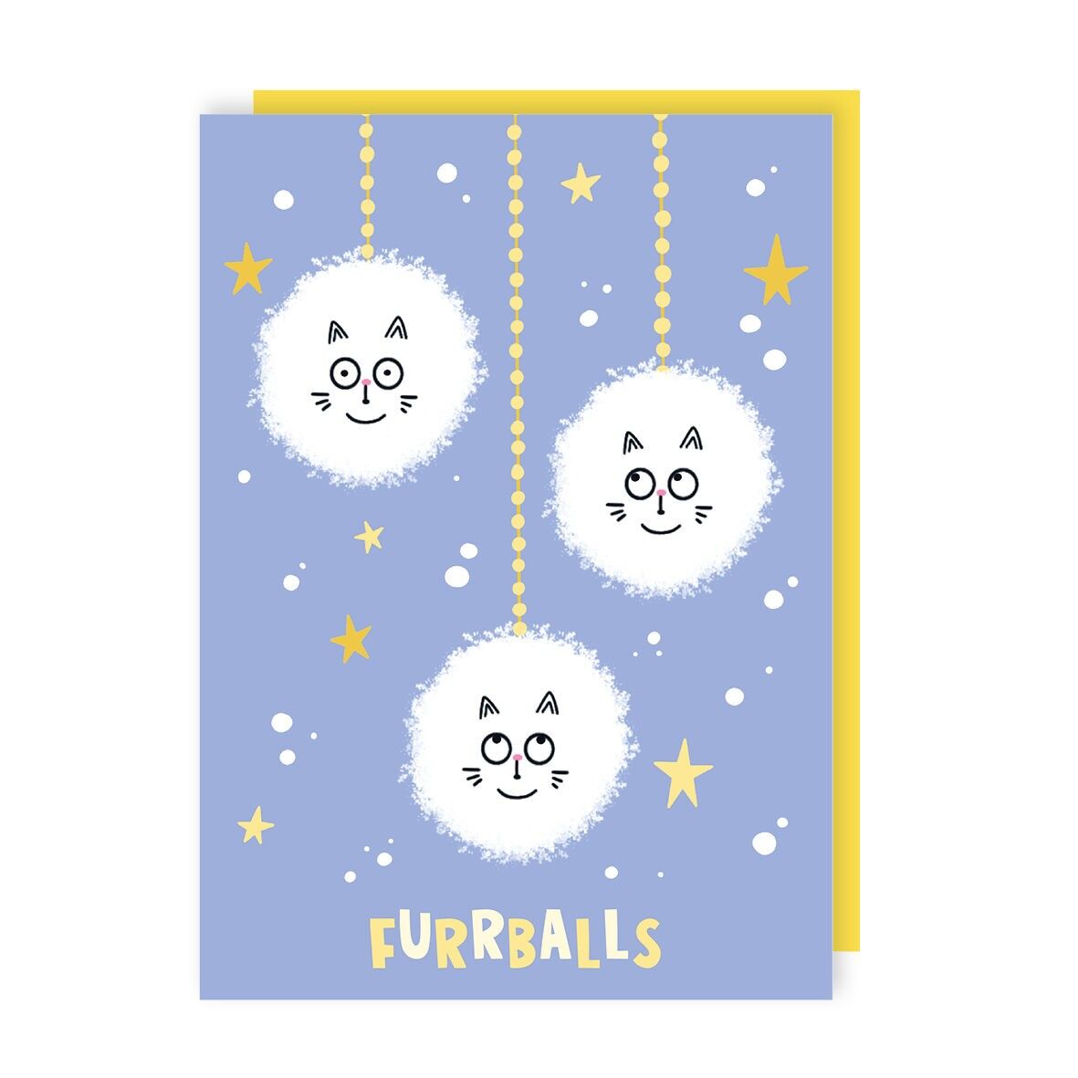 Furrballs Cat Christmas Card Pack of 6
