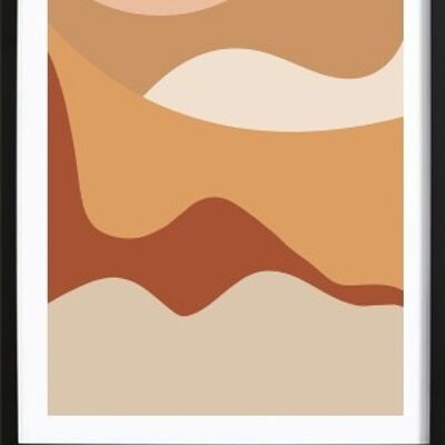 Cartel abstracto del desierto