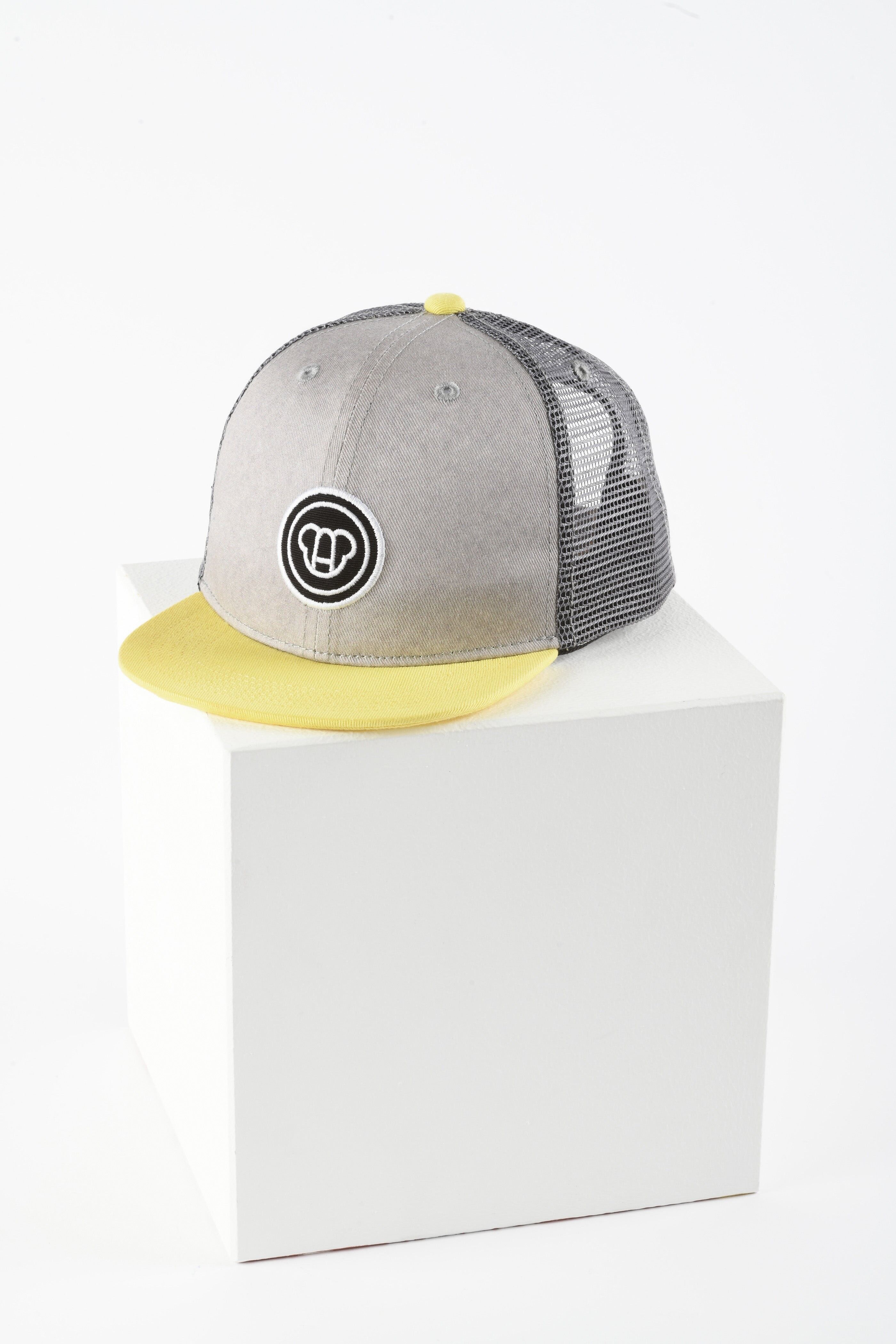Casqueta infantil colorblock Gris/Jaune Canari