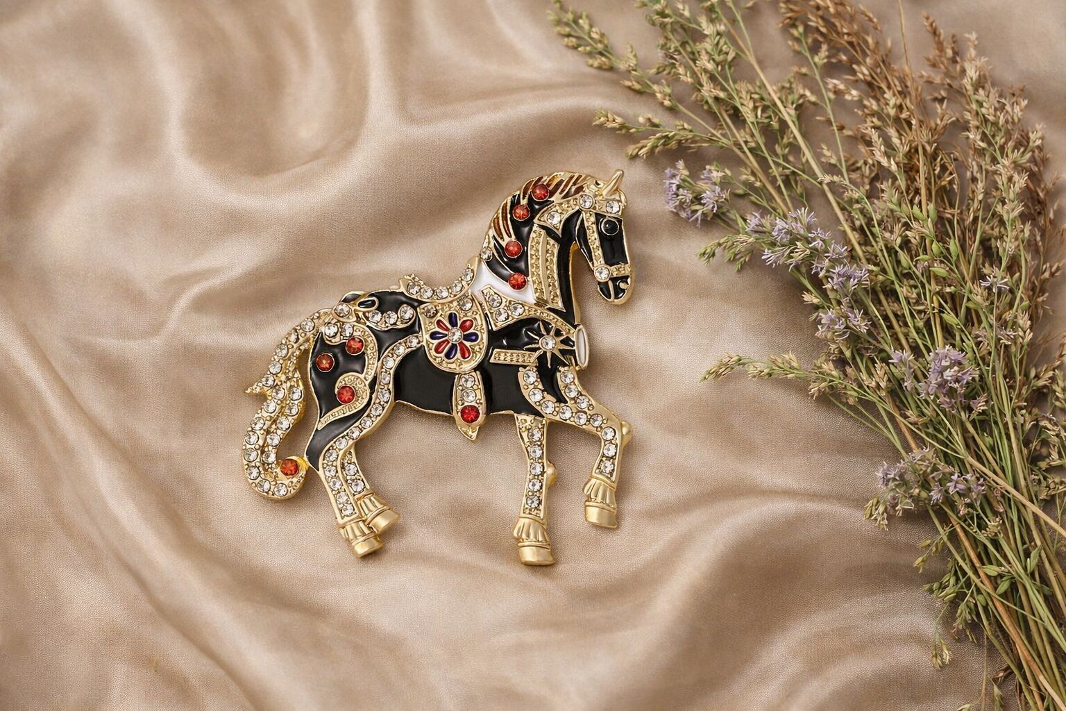 Buy wholesale Enamel Horse Brooches