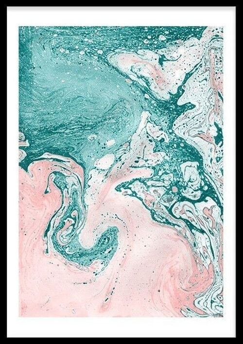 Turquoise Meets Pink Marble_2