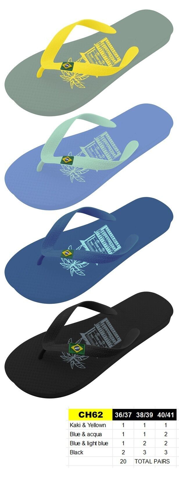 Chiringuito Flip-Flops für Jugendliche und Damen – Größen 36 bis 41
