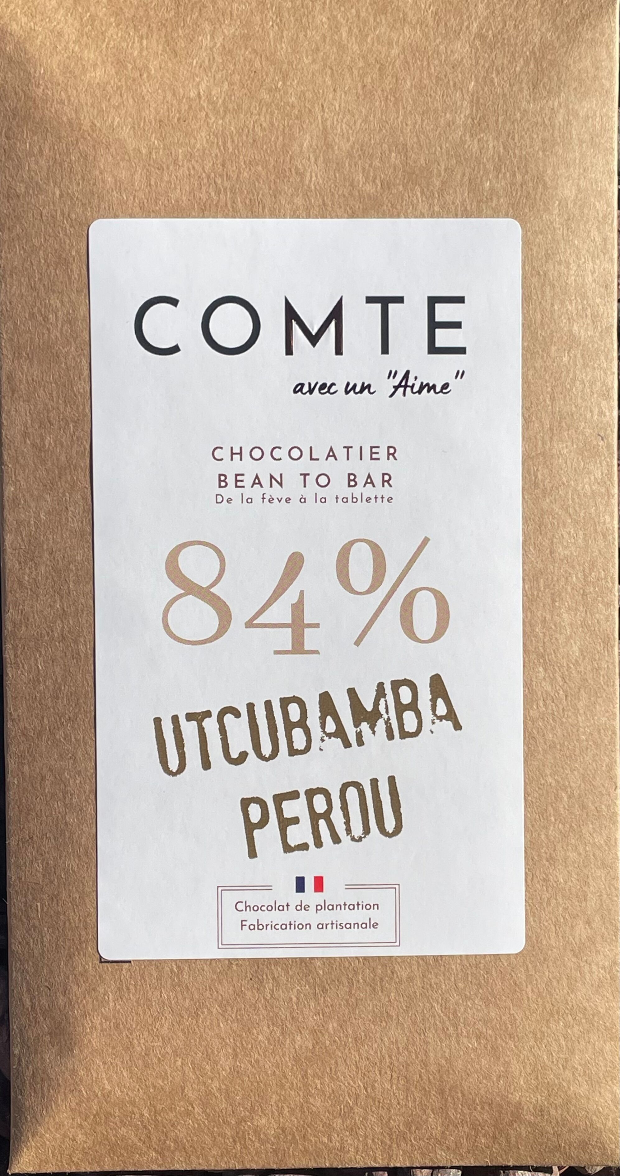 Chocolat noir 84% Utcubamba Pérou