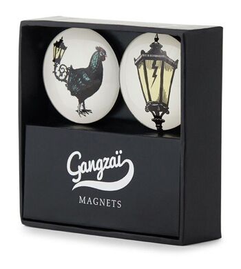 Set de 2 magnets Coq Light - Collection Arti 1