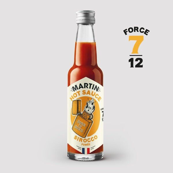 SIROCCO 7/12 Hot Smoked Chili Sauce, 100 ml - Hot Sauce