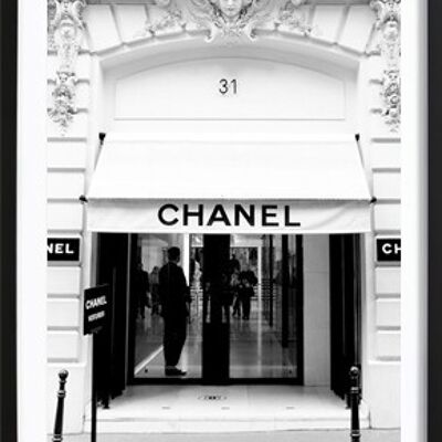 Affiche du magasin Chanel
