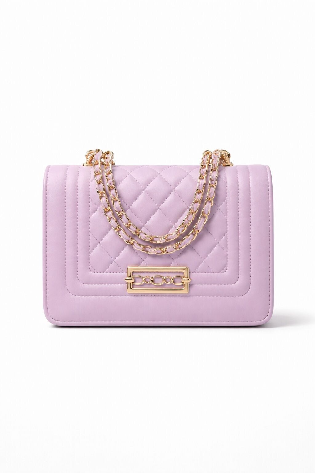 Elegant pastel purple Mihella quilted bags for women