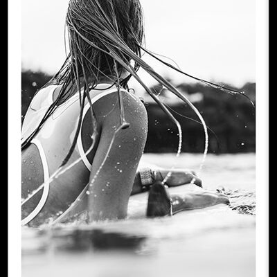 Surfer Girl Surfing