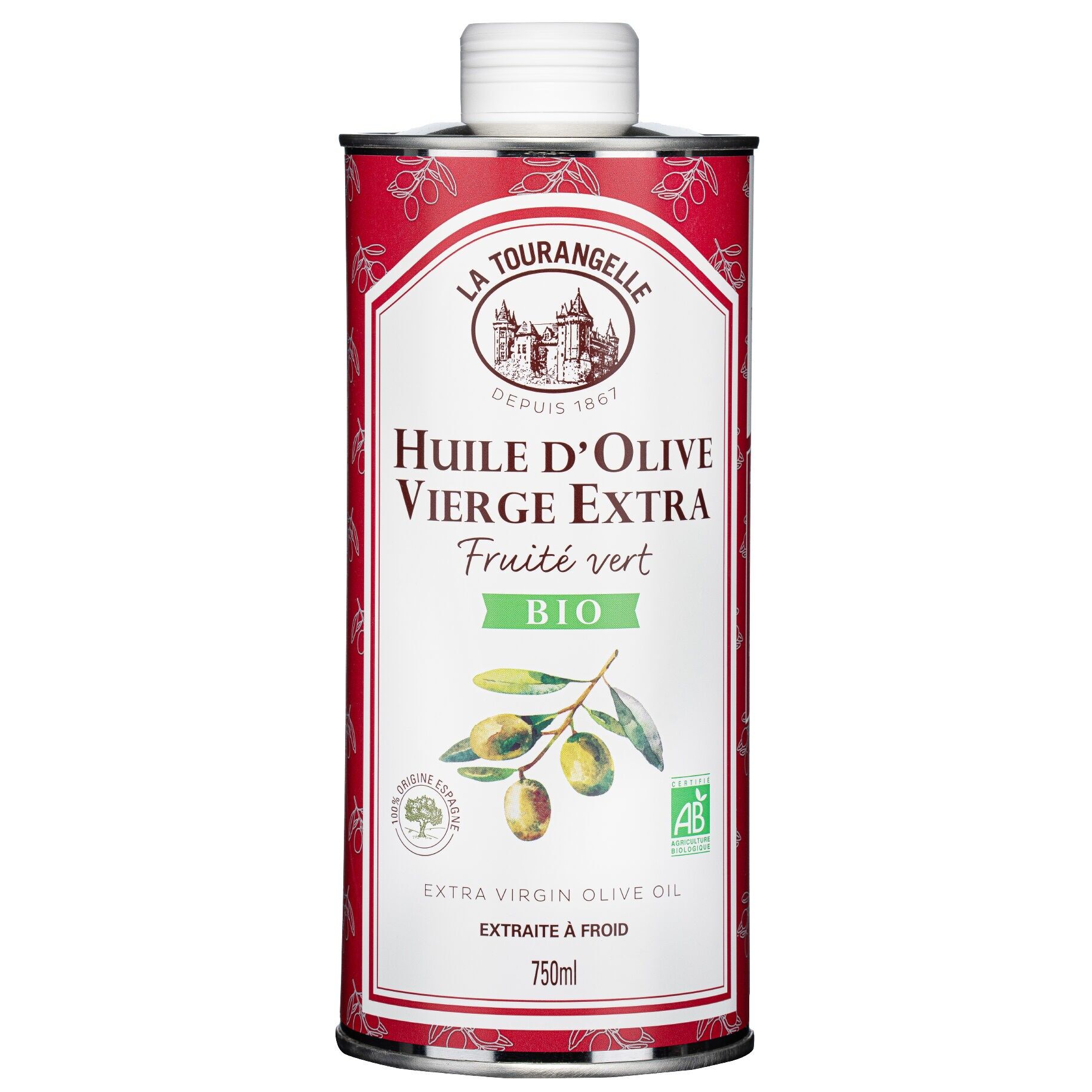 Organic Extra Virgin Olive Oil - Fruity Green - 750ml